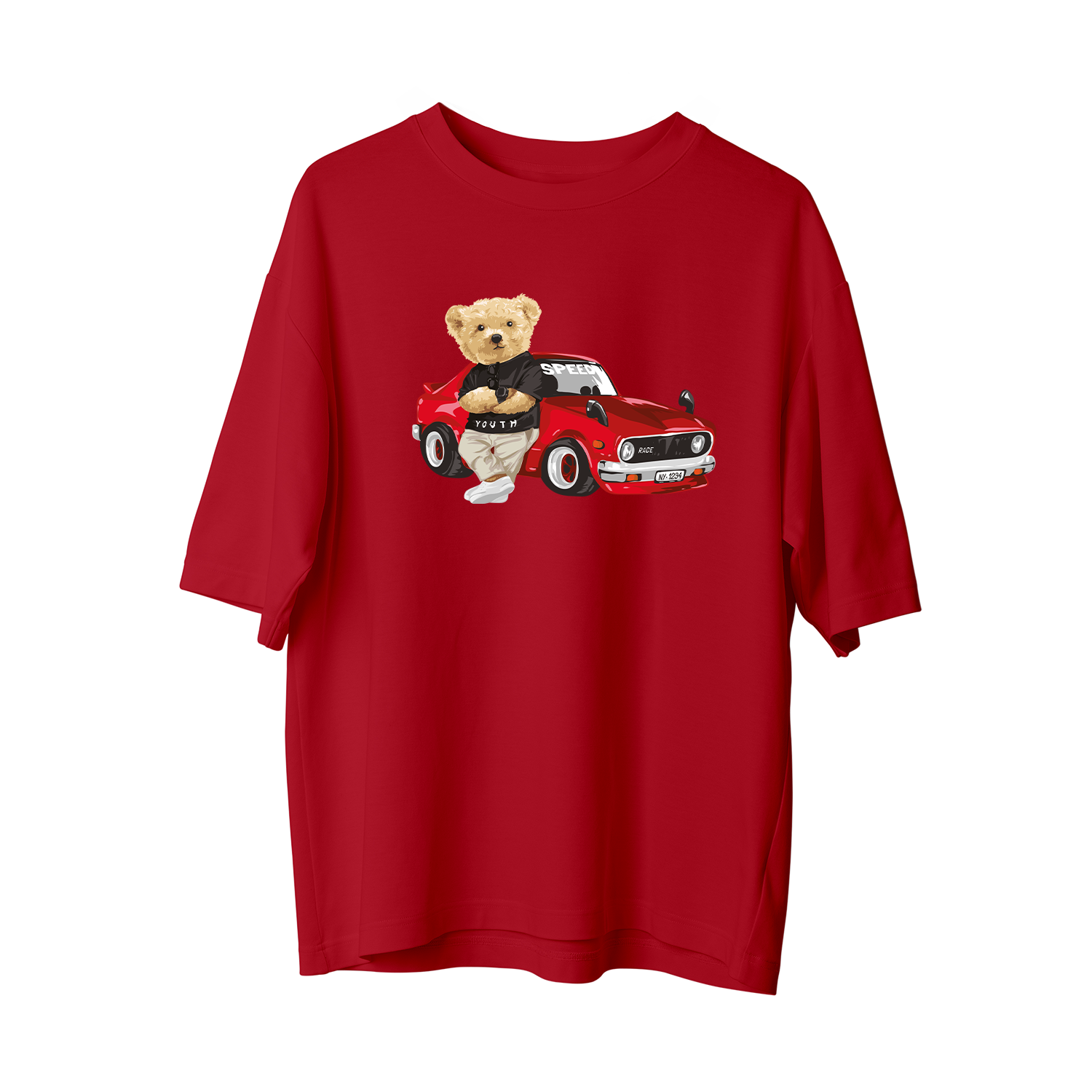 RED LIGHTNING - Oversize T-Shirt